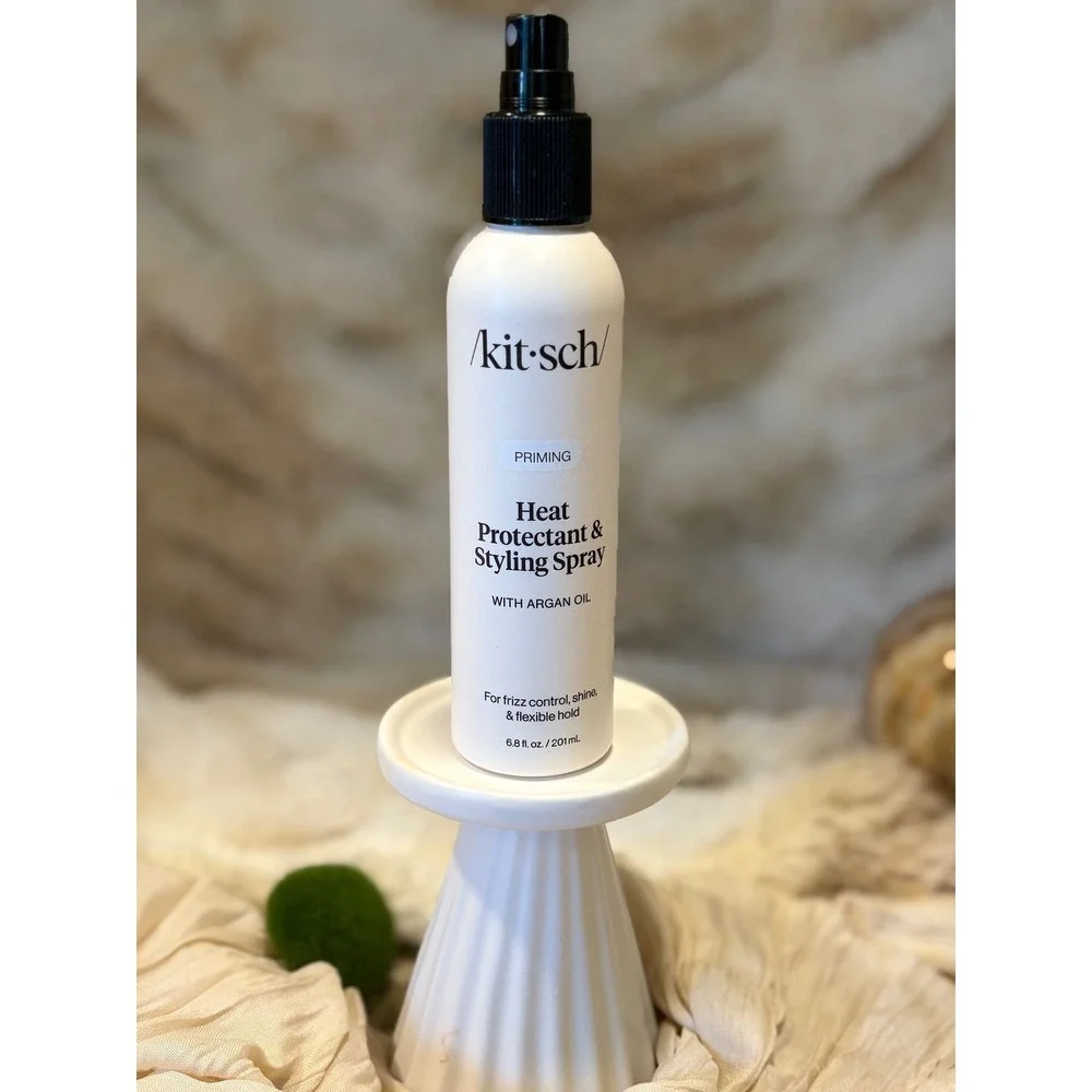 Kitsch Priming Heat Protectant & Styling Spray with Argan Oil 6.8 fl oz 201mL